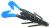 Zoom - Ultra-vibe Speed Craw - 3in 12bg Black/blue Claw - 080-128