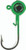 ACC Crappie Stix - Crappie Jig Heads - 3/16oz Green 8pk -