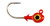 Z-Man - Trout Eye X Jigheads - 3/16oz 3pk Red/gold -