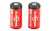 Surefire Battery  CR123A Lithium  2 Pack  Red SF2-CB