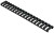 Magpul Industries Ladder Rail Panel  Fits Carbine Length Picatinny Rail  18 Slots  Polymer Construction  Black MAG013-BLK