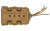 High Speed Gear Polymer Taco X2R  Double Magazine Pouch  Molle  Fits Most AR 15 Magazines  Polymer Construction  Coyote Brown 162R01CB