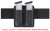 Safariland Model 73 Open Top Double Magazine Pouch  For 2.25" Duty Belts  Fits Glock 17  Hardshell STX  STX Tactical Black Finish 73-83-13