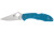 Spyderco Delica4  2.90" Folding Knife  Flat-Ground  Lightweight  Blue C11FPBL