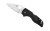 Spyderco Lil Native Lightweight  Folding Knife  SpyderEdge Serrated Blade  Black FRN Handle  Satin Finish  Silver  2.43" Blade Length  CTS BD1N Steel C230SBK