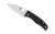 Spyderco Bodacious  Folding Knife  Plain Edge  Black G-10 Handle  Satin Finish  Silver  3.66" Blade Length  CPM-S30V Steel C263GP
