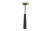 Wheeler Nylon/Brass Hammer  Silver Hammer Body  Black Rubber Grip 711016