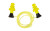 Allen Company ULTRX Tethered Silicone Ear Plugs  NRR 26dB  Yellow  3 Pairs 4118
