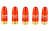 Tipton Snap Caps  Translucent Red  45 ACP  5-Pack 146331