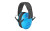 Walker's Passive Compact Ear Muffs  Blue  Will Not Fit Adults - Ideal For Smaller Heads GWP-FKDM-BL