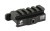 American Defense Mfg. Picatinny Riser  Quick Detach Mount  Fits Picatinny  5 Slots  Anodized Finish  Black AD-170-VPG-5LUG-STD