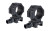 Trijicon Scope Rings  35mm High  Q-LOC  Fits Picatinny  Anodized Finish  Black AC22074