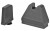 AmeriGlo Tall Suppressor Sights  9XL Height  Fits All Glocks Except 42/43  Black Serrated .500" Front  Flat Black .600" Rear GL-808