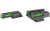 Hi-Viz LightWave H3  Fits CZ75/85/P-01  Tritium/Fiber Optic Night Sights  Green Front with White Ring and Green Rear CZN321