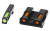 Hi-Viz LiteWave H3 Tritium/Litepipe Night Sights  Fits Glk 9/40SW/357Sig  Green Front w/White Front Ring  Orange Rear GLN425