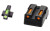 Hi-Viz LiteWave H3 Tritium/Litepipe Night Sights  Fits All Kimber 1911 Models with Fixed Sights  Green Front w/White Front Ring  Orange Rear  Does Not Fit Kimber Micro KBN421
