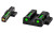 Hi-Viz LiteWave H3 Tritium Night Sights  Fits M&P Fullsize And Compact In All Calibers  Green Front w/Orange Front Ring  Green Rear MPN521