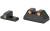 Meprolight Tru-Dot  Fixed Tritium Sights  Green/Orange  Fits HK USP Full Size 9MM/40S&W/45ACP 0115163301