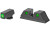Meprolight Hyper-Bright  Tritium Sight Set  Green Front/Green Rear  Fits Taurus G3C 0465003111