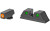Meprolight Hyper-Bright  Tritium Sight Set  Orange Front/Green Rear  Fits Taurus G3C 0465003131