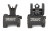 TROY Industries BattleSight Micro  Front and Rear Sight  Di-Optic Aperture  Picatinny  Black Finish SSIG-MCM-SSBT-00