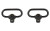 Allen Company QD Sling Swivel  2 Pack  1.25"  Black 14516