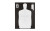 Action Target B-34R Reverse Qualification Target  25 Yard Reduction Of B-27  Ivory Police Silhouette With Black Background  17.5"x23"  100 Per Box B-34R-100