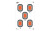 Allen Company EZ AIM 5-Spot  Paper Targets  23x35"  50 Pack  Orange and Gray 15754