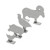 Birchwood Casey Silhouette Knock Over Targets - 4/ct (Chicken Turkey Pig and Ram) - BC-47422