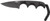 CRKT Minimalist Black Fixed Knife 2-1/8" Drop Point Blade Black - 2384KC
