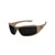 Edge Hamel Safety Glasses Sand with Black G15 Vapor Shield Lens Thin Temple Frame - XH63-G15-TT