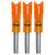 Gold Tip Crossbow Nock - Laser II & III - Moon - Flo Orange - 12/ct - NOCK300MFO12