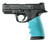 Hogue Handall Hybrid S&W M&P 9MM 40S&W 357SIG Grip Sleeve Aqua - 17404 Hogue Handall Hybrid S&W M&P 9MM 40S&W 357SIG Grip Sleeve Aqua - 17404