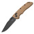 Hogue Deka Manual Folder Knife 3 1/4" Clip Point Blade FDE - 24377