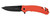 Kershaw Barricade Rescue Folding Knife 3-1/2" Drop Point Blade Orange with Carbide Glassbreaker Tip and Seatbelt Cutter - 8650