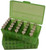 MTM Case Guard P-50 Series Handgun Ammo Box .25 / .32 Auto 50 Rounds Green - P50-32-10