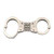 Smith & Wesson Handcuffs - Hinged Nickel Standard - 350096