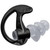 Surefire EP5 Sonic Defenders Max Full-Block Flanged Earplugs 26 NRR Black 1 Pair - EP5-BK-MPR