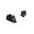 Trijicon Bright & Tough Suppressor Sight Set for Glock Standard Frames Green with Black Front and Rear - GL201-C-600661
