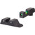 Trijicon DI Night Sight Set Green with Black Outline Front and Rear for Standard Frame Glock Models - 601102