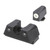 Truglo Tritium Night Sights Low Set Green with White Front Green Rear for Glock - TG-TG231G1XW
