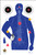 Action Target SSO99100 StateSpecific Qualification Sarasota Sheriffs Office SilhouetteVitals Paper Hanging 23 x 35 Blue 100 Per Box - SSO99100
