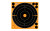 EZAim 15221 Splash Reactive  SelfAdhesive Paper BlackOrange 8 Bullseye 30 Pack - 15221