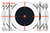 EZAim 15334100 Shooting Target  Bullseye Paper Hanging 12 x 12 BlackWhite 100 Per Pack - 15334100