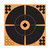 EZAim 15376 Splash Reactive  SelfAdhesive Paper BlackOrange 12 Bullseye 12 Pack - 15376