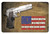 TekMat TEKR172AMEND Right To Bear Arms Cleaning Mat 2nd Amendment Illustration 11 x 17 - TEKR172AMEND