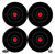 Birchwood Casey 35570 Dirty Bird  6 Bullseye Tagboard Hanging BlackWhite 100 Per Pkg - 35570