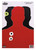 Birchwood Casey 35708 Dirty Bird  Silhouette Tagboard Hanging Pistol 12 x 18 BlackRed White Impact Splatter 8 Per Pkg - 35708