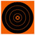 Birchwood Casey 36123 Big Burst Revealing Target SelfAdhesive Paper BlackOrange 12 Bullseye 3 Pack - 36123