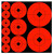 Birchwood Casey 33928 Target Spots  SelfAdhesive Paper BlackOrange Bullseye 60 Pack - 33928